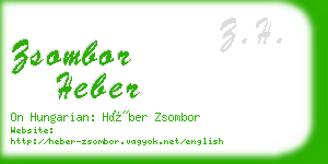 zsombor heber business card